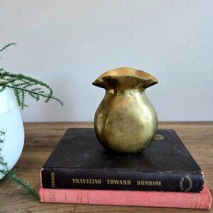 Solid brass vintage bud vase.